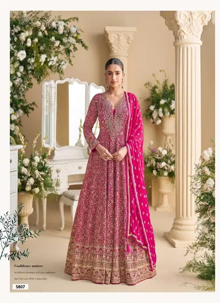 Parampara By Sayuri Gerogette Gown With Dupatta Wholesale Price In Surat